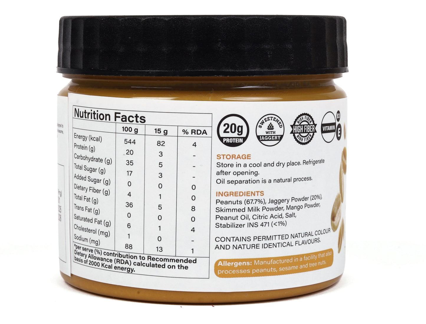 Nutovia’s Mango Peanut Butter (Creamy)