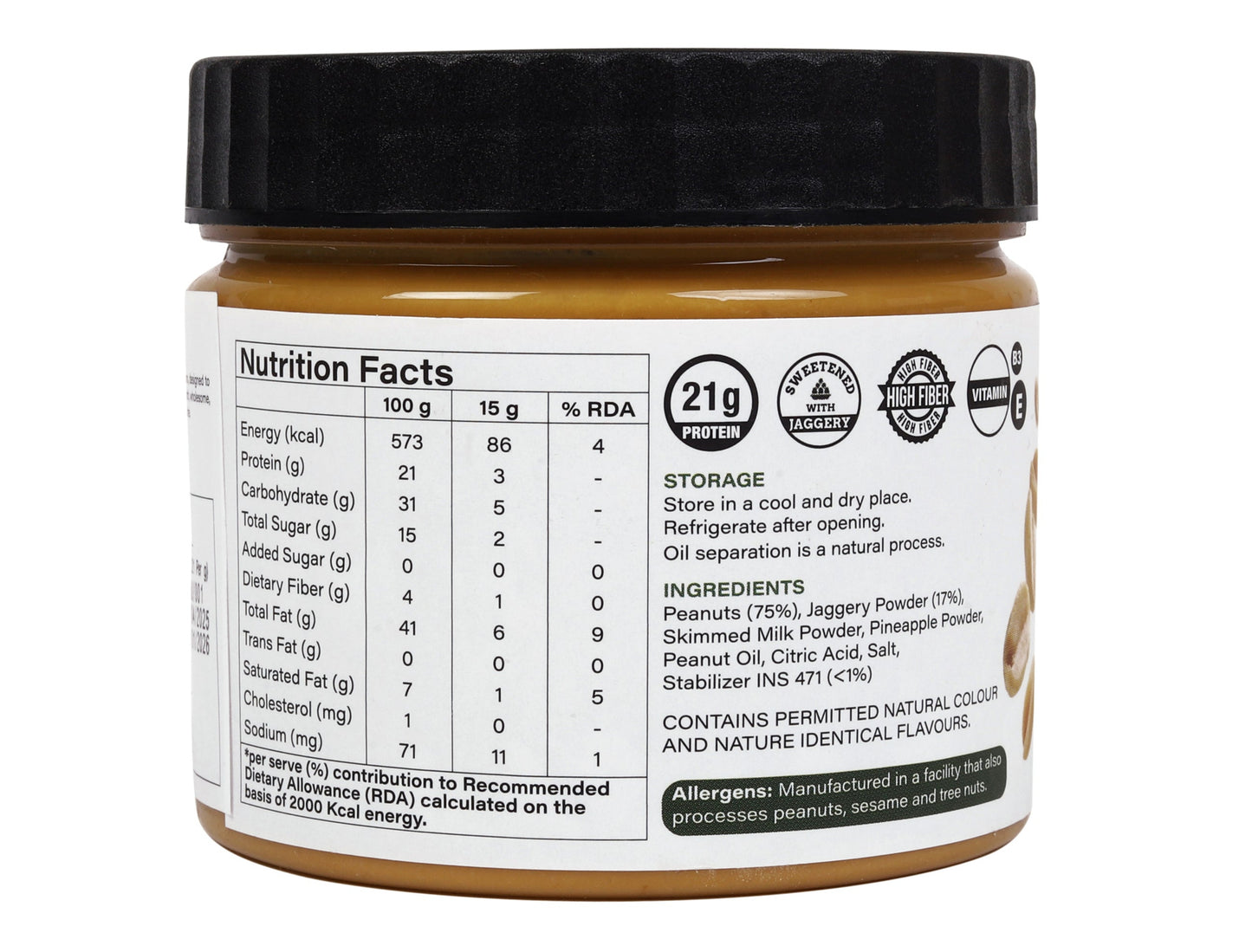 Nutovia’s Pineapple Peanut Butter (Creamy)