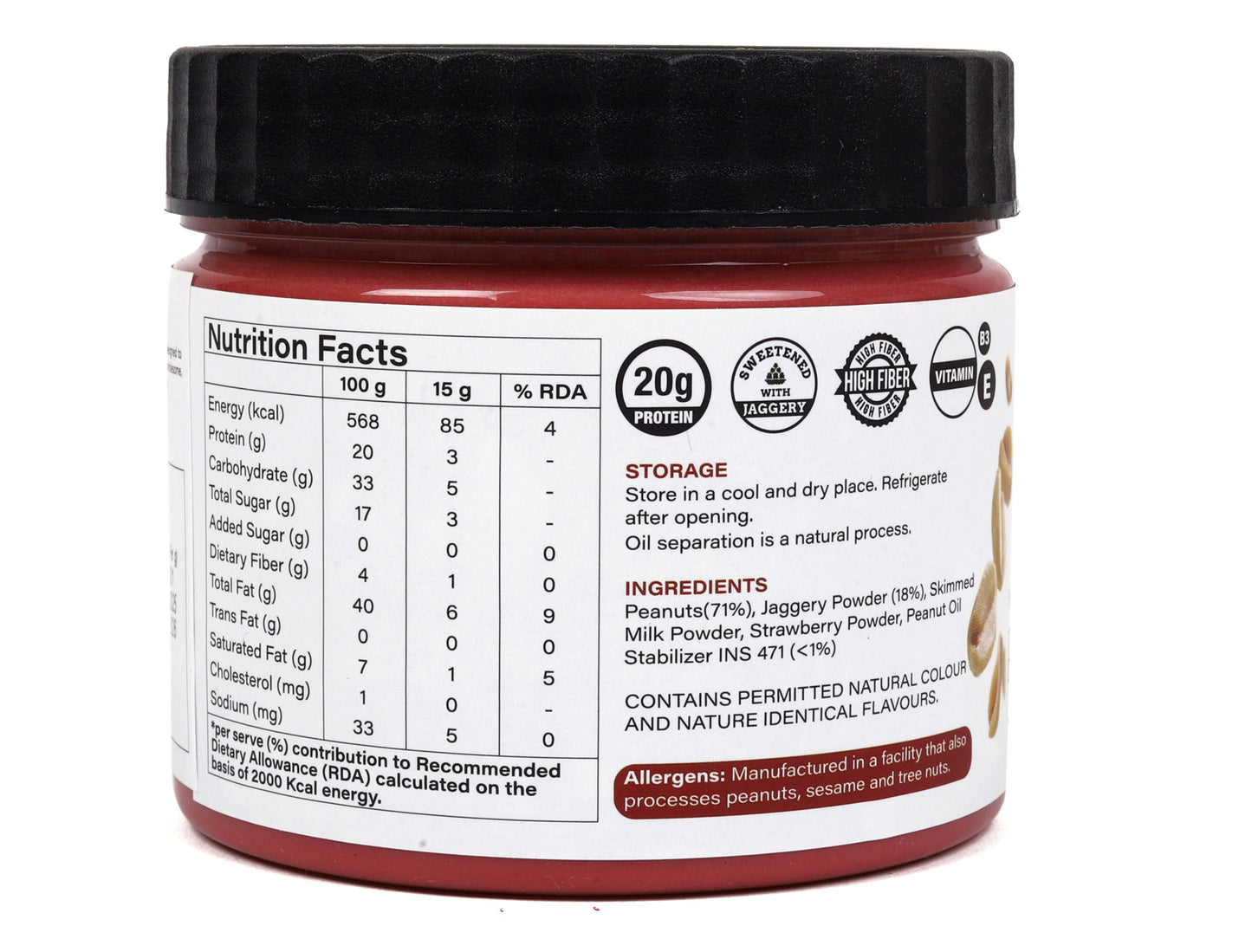 Nutovia’s Strawberry Peanut Butter (Creamy)