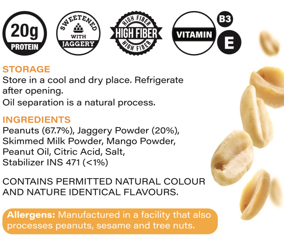 Nutovia’s Mango Peanut Butter (Creamy)