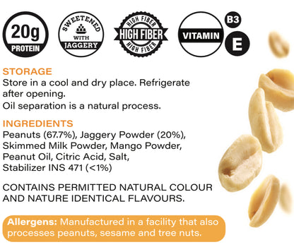 Nutovia’s Mango Peanut Butter (Creamy)
