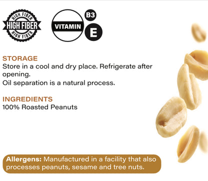 Nutovia’s Unsweetened Peanut Butter  (Crunchy)