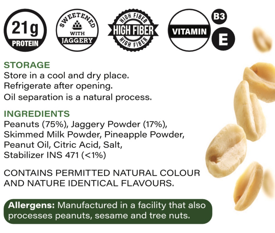 Nutovia’s Pineapple Peanut Butter (Creamy)