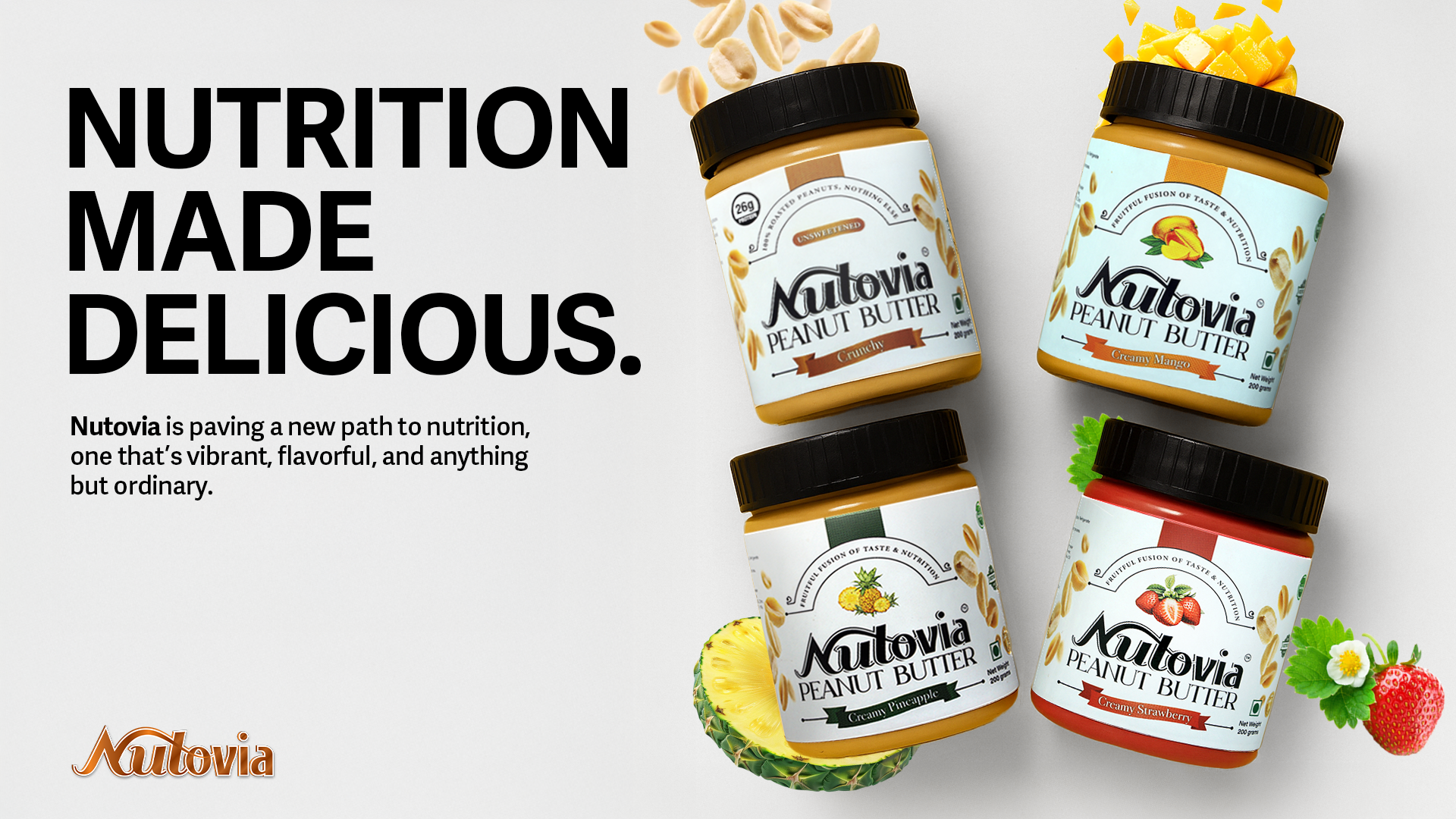 Nutovia Peanut Butter Hero Section